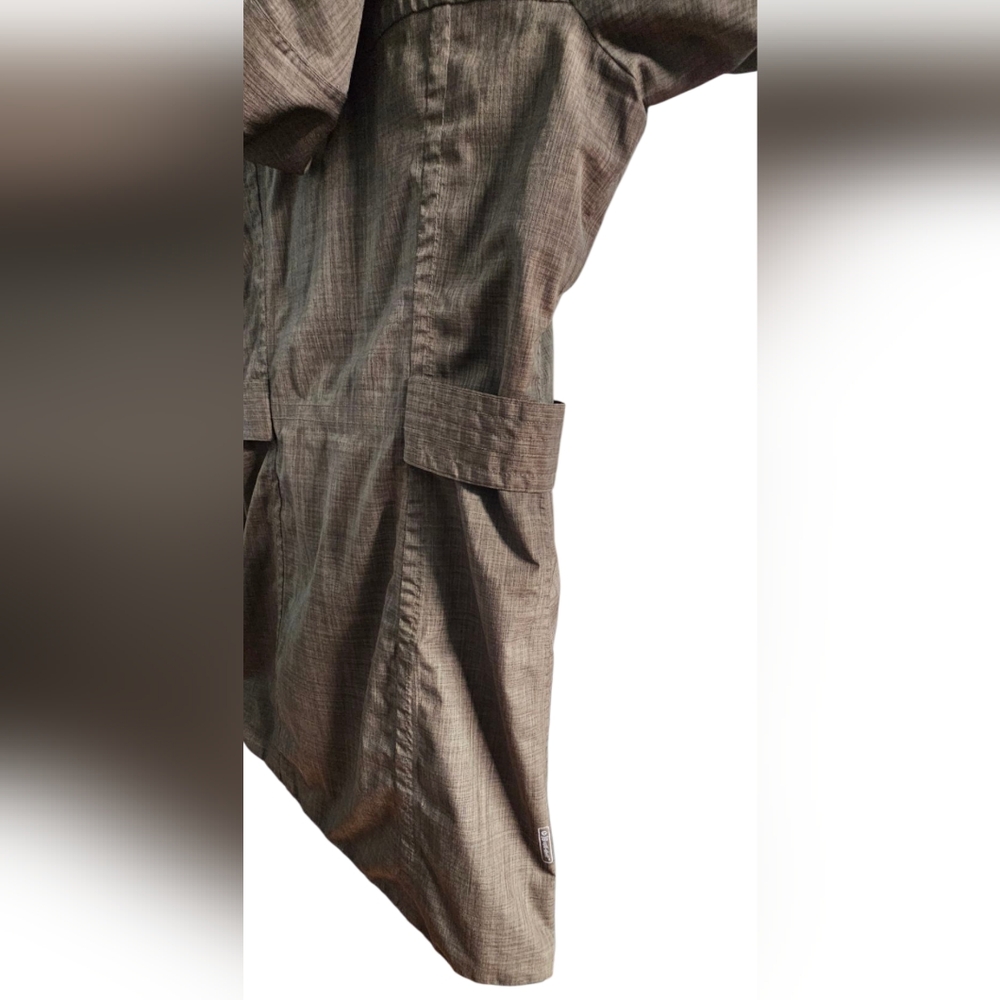 Merrell Opti-Shell Water Resistant Hooded Rain Jacket Removable Hood Adjustable - Picture 6 of 12